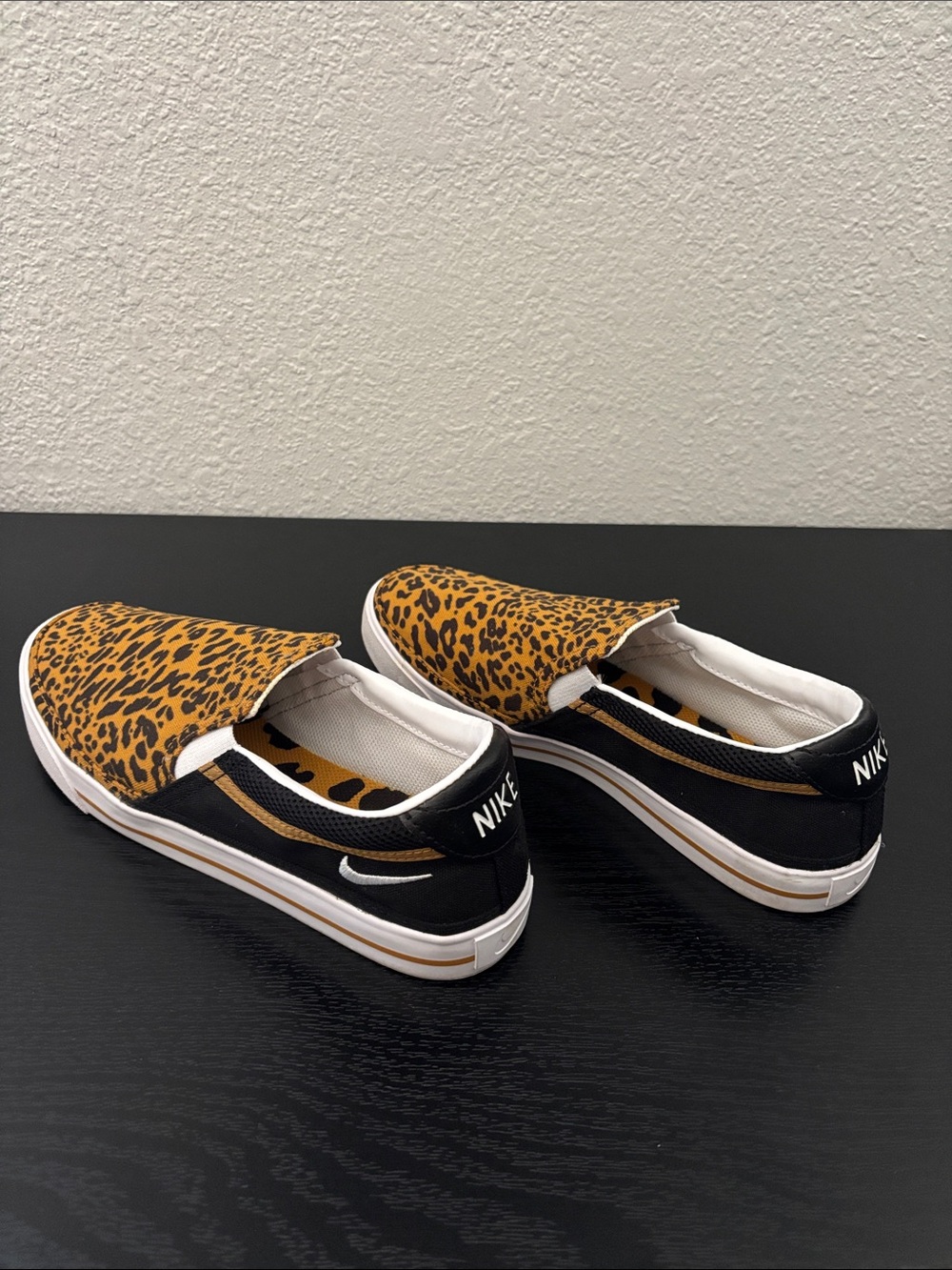 Nike Women’s Slip-On Sneakers with Leopard Print - Women’s 9